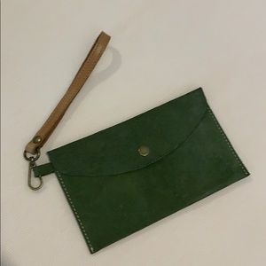 Lucky Brand Suede Wristlet
